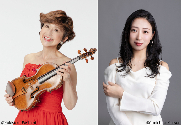 写真：《フレッシュ名曲コンサート キャンペーン》大谷康子＆三原未紗子