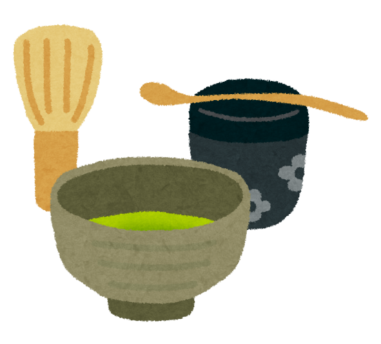 茶道道具のイラスト