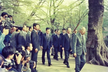 天皇陛下　井の頭公園水生物館を行幸（昭和61年4月）（1986年）