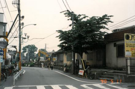 武蔵境駅北口（現グリーンモール付近）～自由通路着工当初～（1990年）