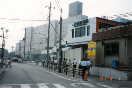 武蔵境駅北口（現グリーンモール付近）～自由通路着工当初～（1991年）