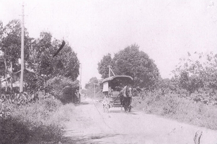 武蔵境駅と田無間で使用されていた馬車（1910年）