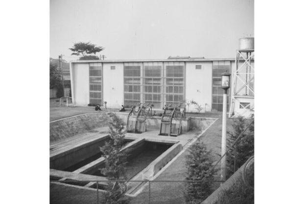 下水ポンプ場竣工（1956年）
