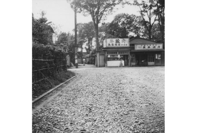 写真：後藤肉店前道路の様子