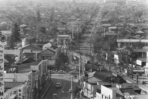 井の頭通りと中央線（1966年）