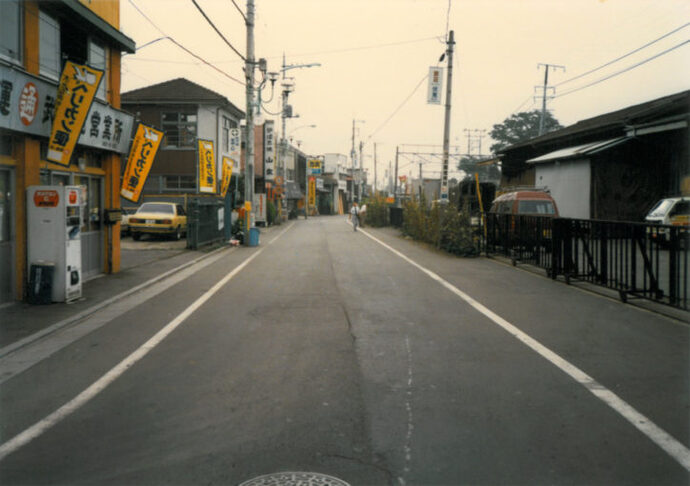 写真：北口前の道路周辺の様子