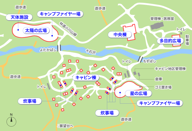 地図：施設一覧