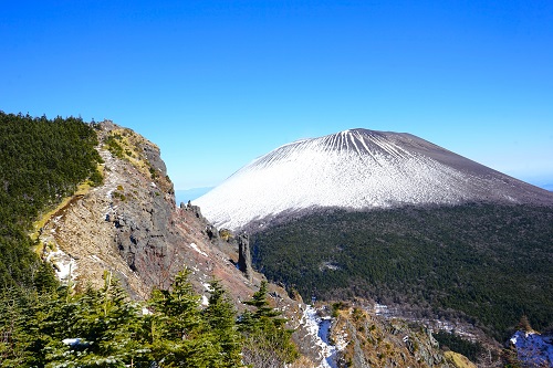 写真：槍ヶ鞘から望む浅間山