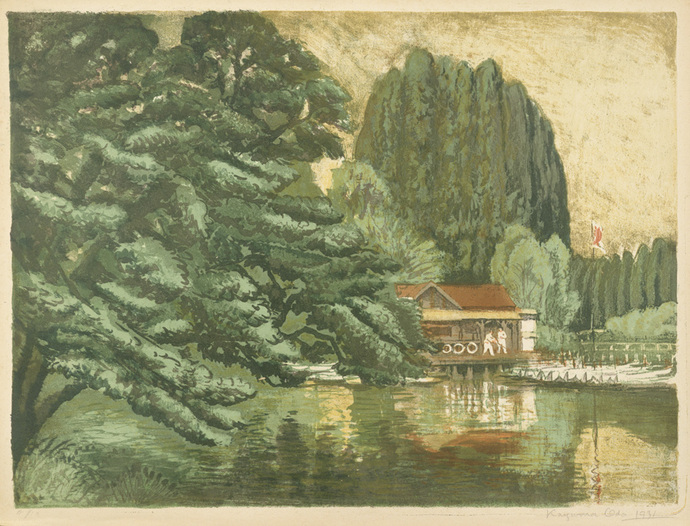 作品:織田一磨《井ノ頭の池》