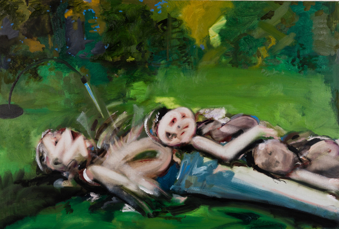 作品:小西紀行 untitled 2015 oil on canvas 130.3×194.0cm