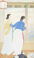 作品:野田九浦 朝鮮風俗