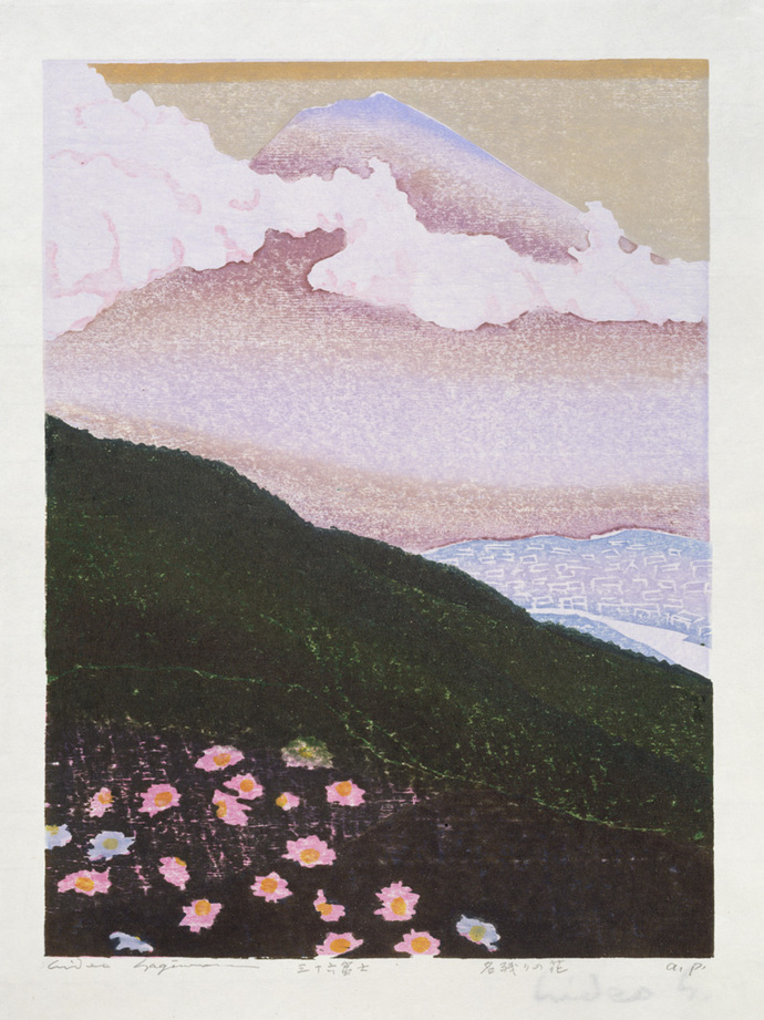 作品:三十六富士 名残りの花