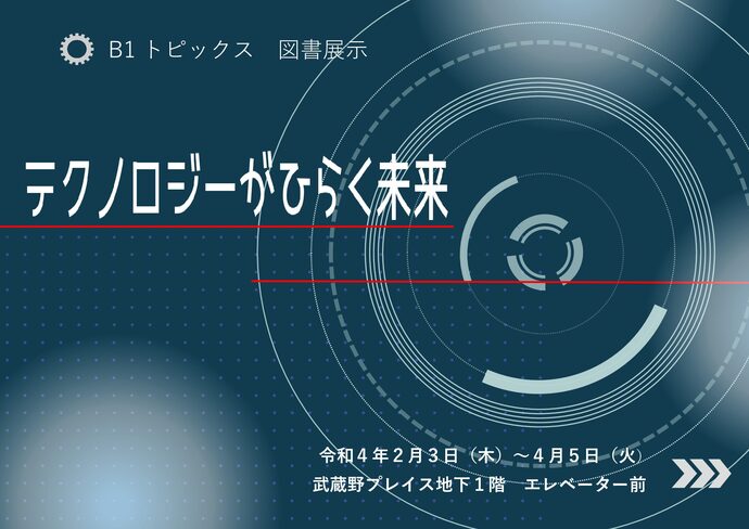 ポスター：テクノロジーがひらく未来