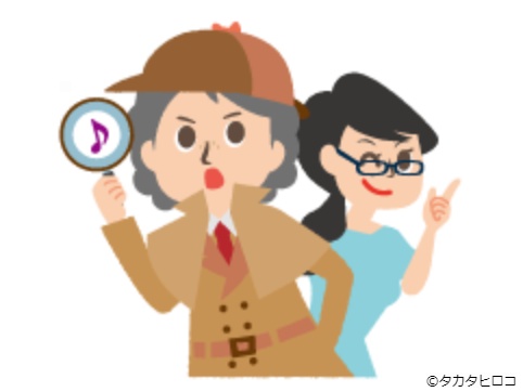 画像：音楽探偵バッハと助手セバスチャンのイラスト
