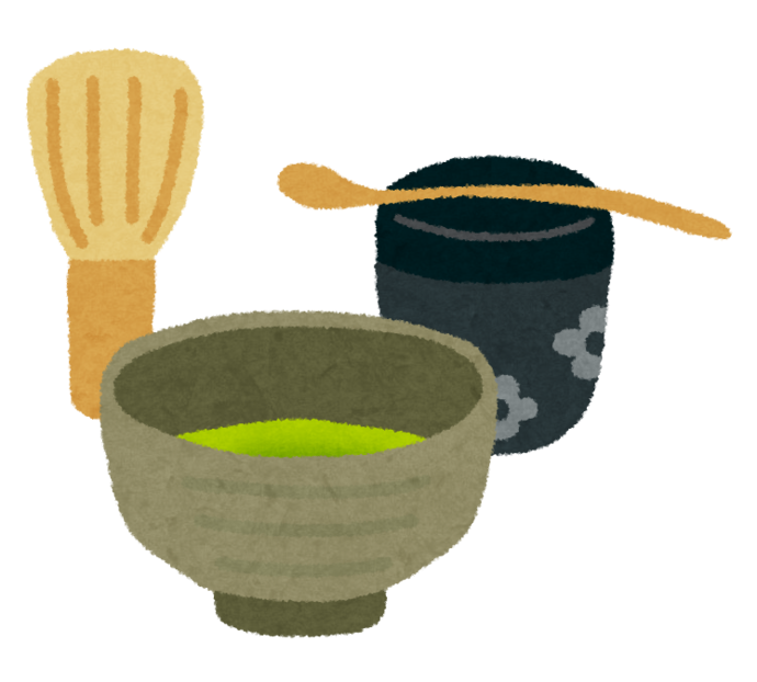 茶道道具のイラスト