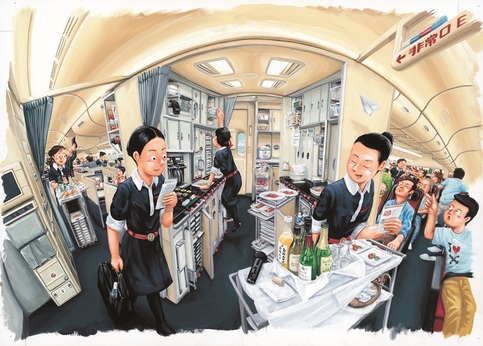 作品:客室乗務員