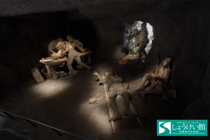 しょうけい館展示室「野戦病院ジオラマ」