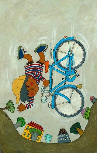 自転車と男の子
