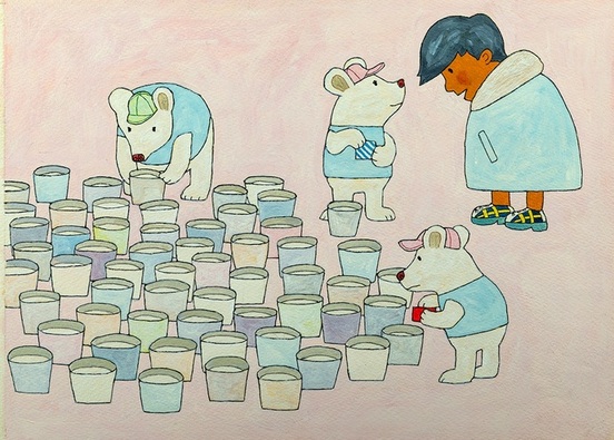 シロクマたくさん