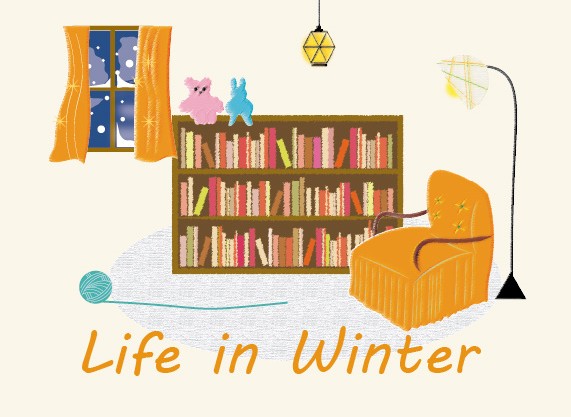 青少年フロア 冬装飾「Life in Winter」