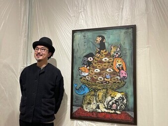 ライブペインティングの様子